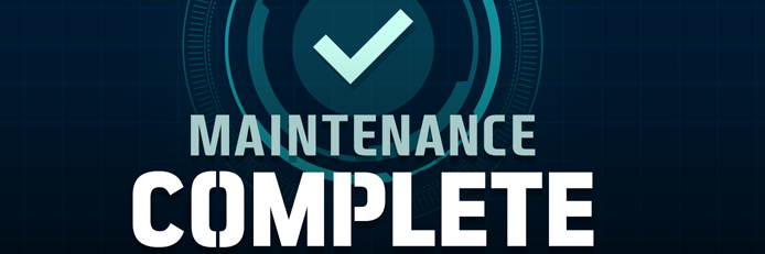 Maintenance is over!